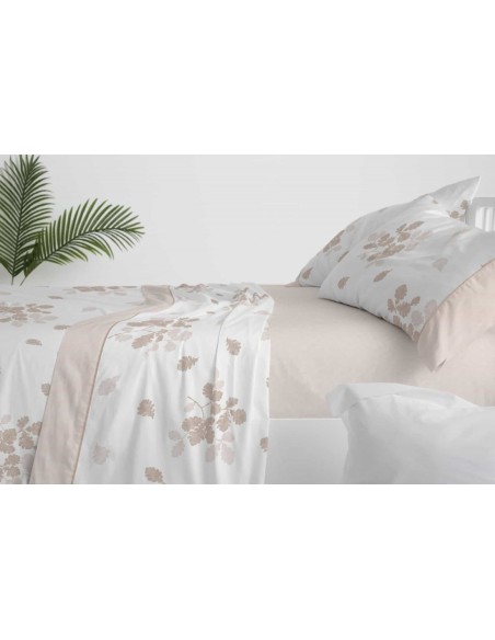 juego de  sábanas 616 de algodón para cama de  135 de burrito blanco