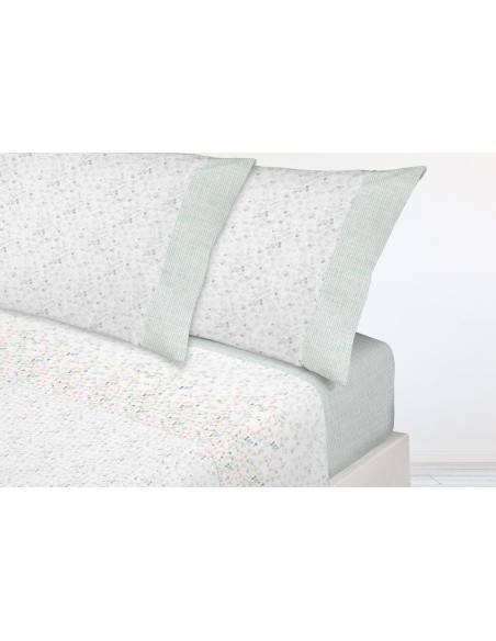 juego de sábanas de franela luna 473 para cama de 135/140
